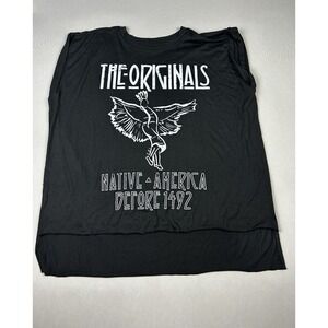NTVS The Natives Women's L The‎ Originals Graphic Distressed Tee Shirt